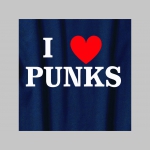 I LOVE PUNKS! mikina bez kapuce